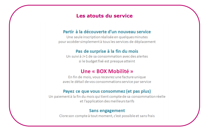 Compte de mobilité les plus