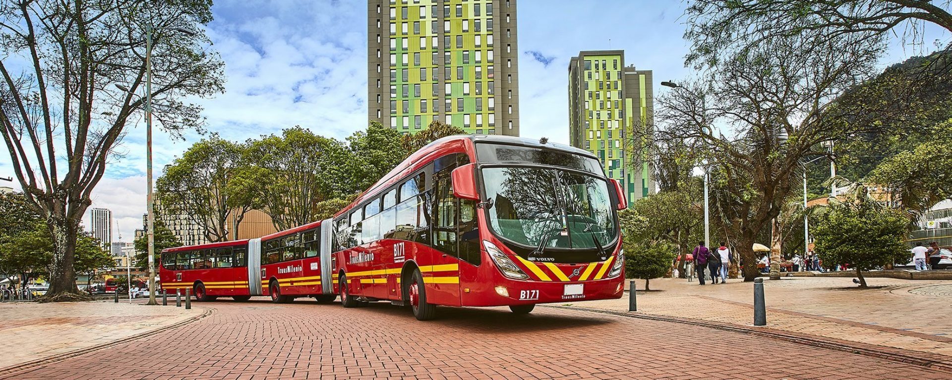 Transmilenio Transdev Bogota bus biarticulated bi articulé rapid transit BHNS BRT