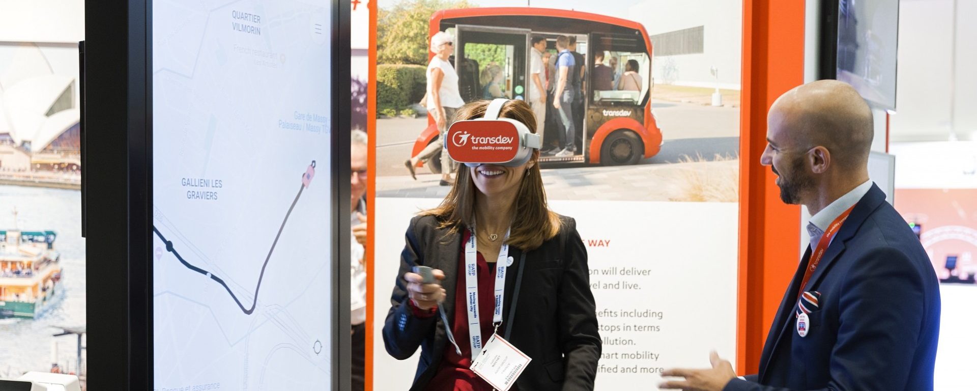 Transdev booth UITP 2019 Stockholm Stand salon animation casque réalité virtuelle mobilité
